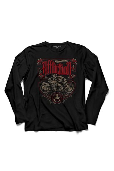 Kendim Seçtim Μακρυμάνικο μπλουζάκι μοτοσικλέτας Death Rider Affliction Death Rider
