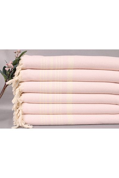 Kayra Export بيشتيمال مسحوق وردي صغير الحجم 45x100 سم قطن هدية بيشتيمال للياقة البدنية بيشتيمال