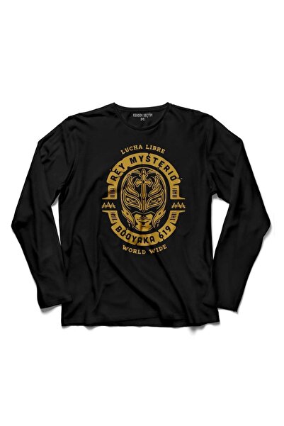 Kendim Seçtim Rey Mysterio - Tricou cu mânecă lungă WWE American Wrestling Bo...