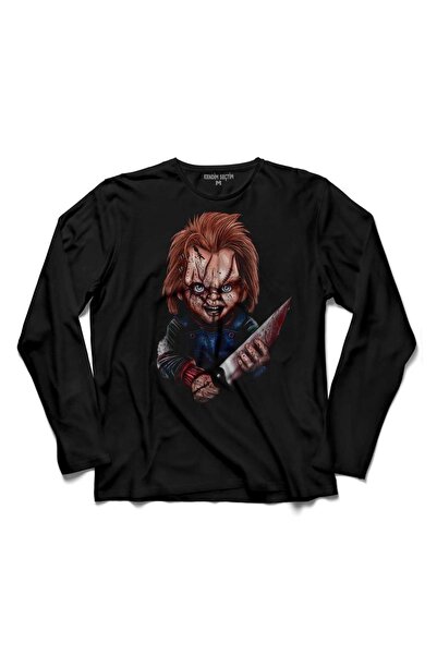 Kendim Seçtim Muški Chucky Charles Lee Ray igračka lutka nož dugi rukav T-shirt