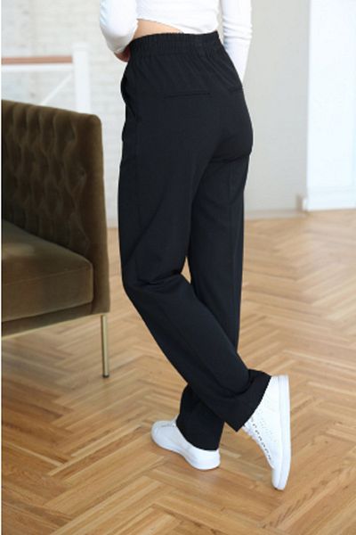 GÜZEL KAMAN Plus Size Mother Black Trousers for 4 Seasons