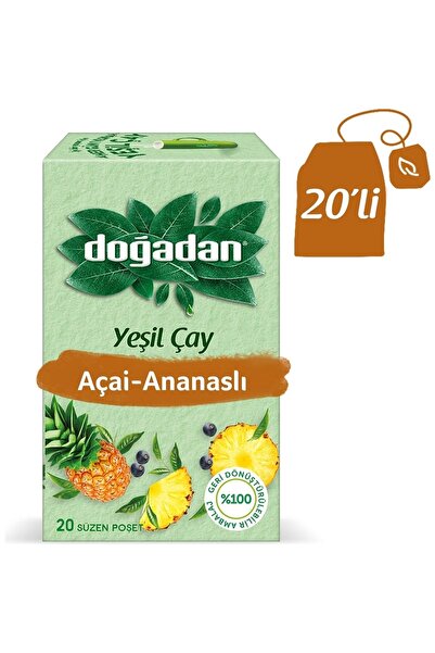 Doğuş Doğadan Yeşil Çay Açai Ananaslı 20li