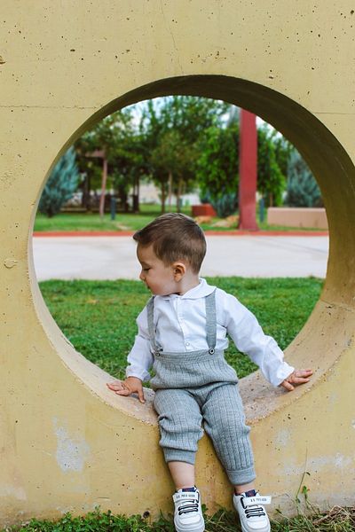 Asya Bebe Suspended Buttoned Baby Kids Knitwear Tights Salopet Gray