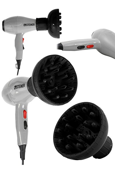 STEİNER Alman 3600 Watt Professional Saç Kurutma Makinesi Ac Motor Fön Makine...