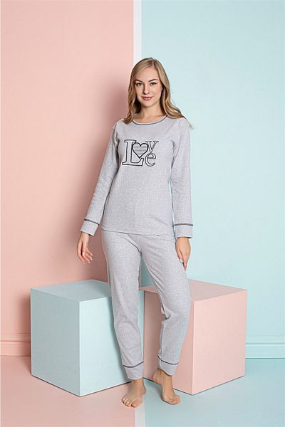 CALİA Set de pijamale de iarnă cu mâneci lungi Interlock