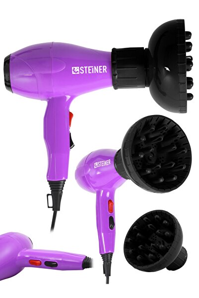 STEİNER Alman 3400 Watt Ac Motor Saç Kurutma Makinesi Professional Fön Makine...