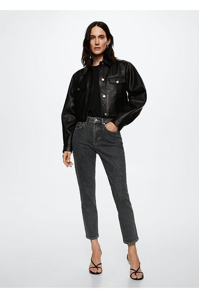MANGO Woman Cropped Skinny Jeans