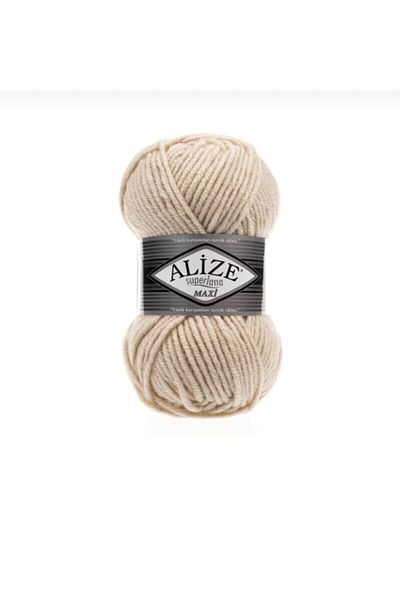 Alize Superlana Maxi Thick Hand Knitting Yarn 5 Pieces 310 Honey