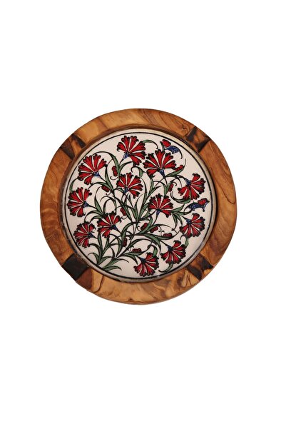 şahan ticaret Zeytin Ağacından Ahşap Hediyelik Kül Tablası Zakt1001