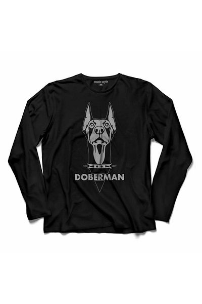 Kendim Seçtim Doberman Dog Dog Head 2 Tricou cu mânecă lungă Tricou imprimat pentru copii