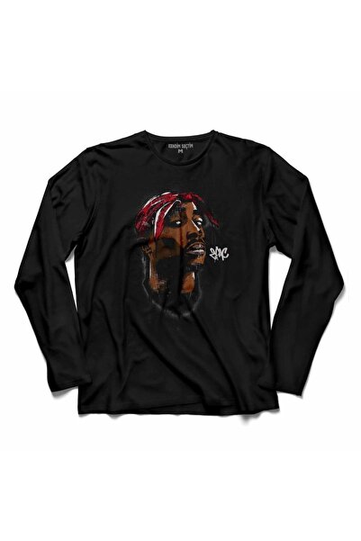 Kendim Seçtim Muška 2pac Tupac Shakur Makaveli crtana 2 Pac majica sa dugim r...