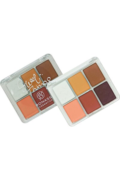 RS Ronassi Cosmetics لوحة مكياج صغيرة لظلال العيون مكونة من 6 قطع من سويت ثين...