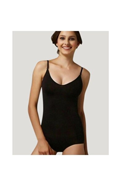 Emay 2012 Slip ženski crni korzet dužine do tela