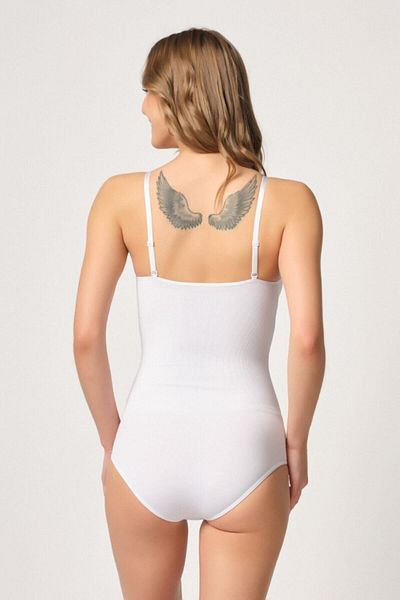 Emay White M 1925 Soft Padded Snap Body