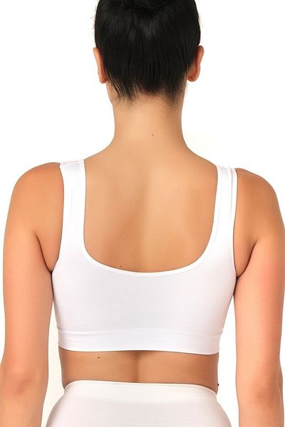 Emay Korse Corset sutien alb fără cusături pentru femei 4015