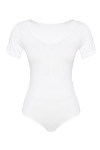 Emay Korse Білий 1926 м'який боді з короткими рукавами