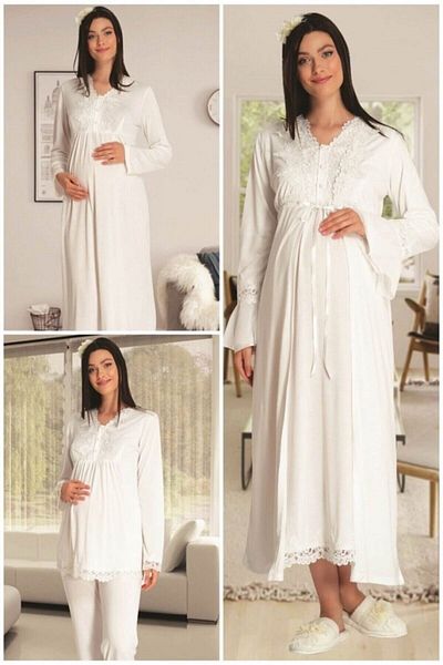 E&C HAMİLE ÇARŞISI Carpediem Ecru Set of 4 - 1519 Model