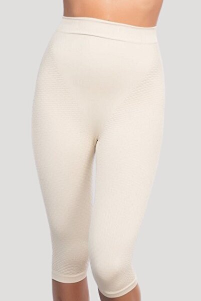 Emay مشد بوكسر نسائي باللون البيج - مضاد للسيلوليت، طويل الأرجل، الموسم الجديد