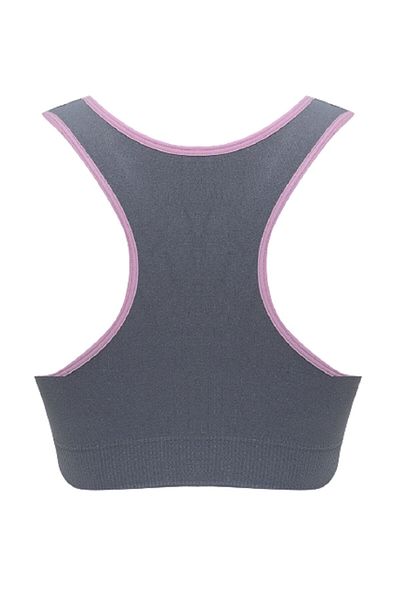 Emay Γυναικείο γκρι διπλό στρώμα Sports Collector Bustier 4024