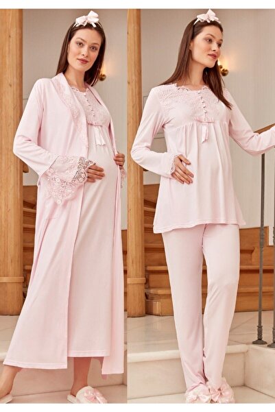 Mecit Women's Pink Maternity Pregnant Set of 6 1924