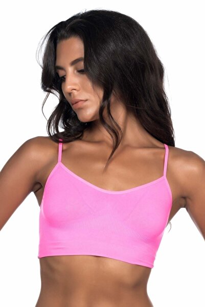 Emay Жіночий рожевий безшовний бюстгальтер на тонких бретельках 4003