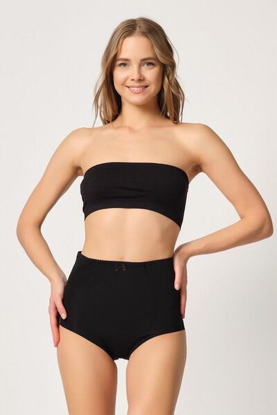 Emay 2819 Ženski dupli korzet za stomak Oblikuje figuru crni