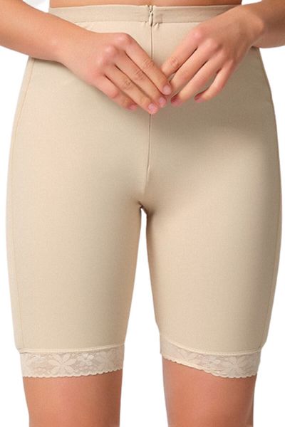 Emay Corset pop-up pentru femei, bej, cu fermoar, 2838