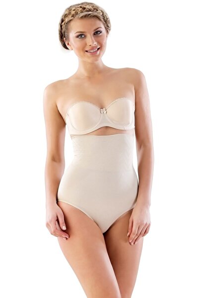 Emay Жіночий бежевий корсет з високою талією та подвійним швом