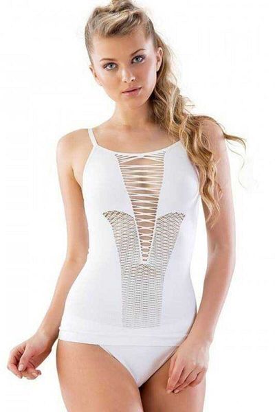 Emay Women's White Seamless Fantasy Corset Athlete 5038