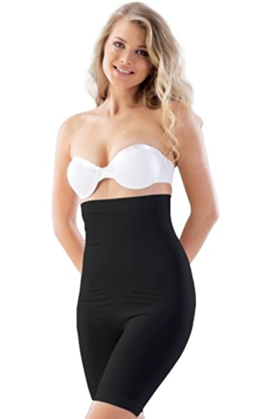 Emay Жіночий чорний безшовний боксерський корсет з довгими штанинами 2006