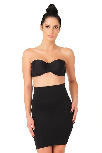 Emay Women's Black Seamless Pantyhose Underskirt Corset