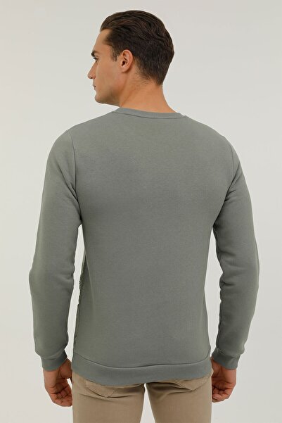 lumberjack M-cg556 Nature Sweatshırt Haki Erkek Sweatshirt