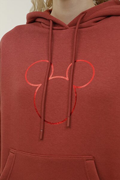 lumberjack W-mıckey Hoodıe 2pr Kiremit Kadın Sweatshirt