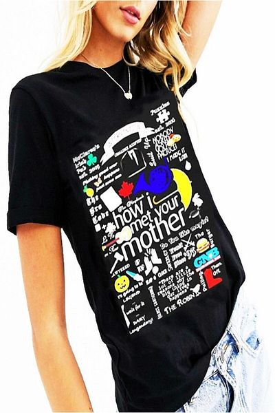 Köstebek Unisex Black How I Meet Your Mother T-shirt
