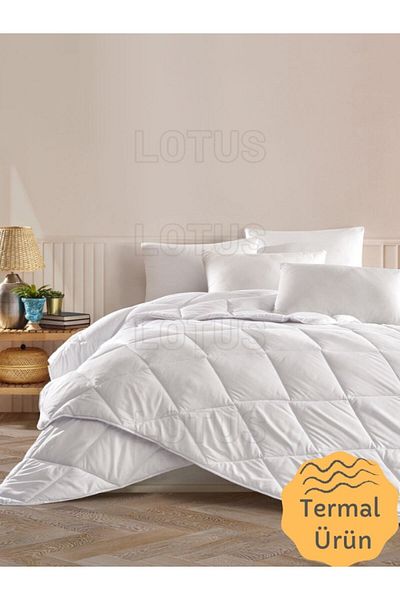 Lotusline Μονό Θερμικό Αντιαλλεργικό Πάπλωμα Microfiber 155x215 1700gr