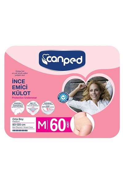 Canped Thin Absorbent Panties Medium (m) 60 Pieces