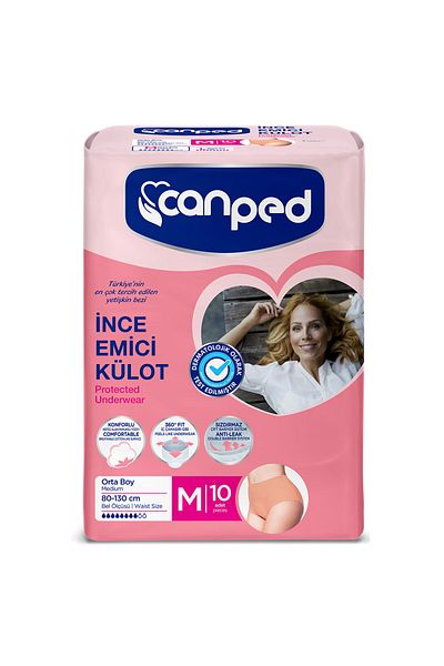 Canped Thin Absorbent Panties Medium (m) 60 Pieces