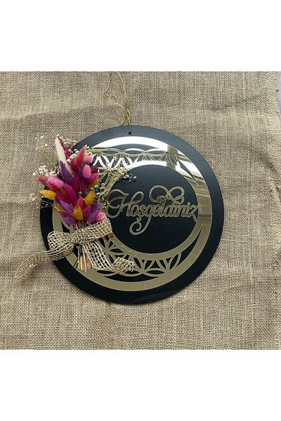 Evsay Welcome Written Door Ornament Wall Ornament Wall Decor Plexi Door Ornament Life Tree Model