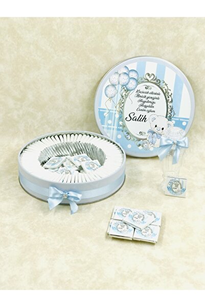 TuNa Chocolate 100 Adet Isme Özel Hoşgeldin Bebek Çikolatası