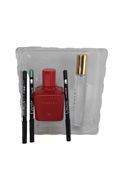 Rebul Scarlet Parfümseti 50 Mledt+20 Ml Edp+(3 Adet Cecile Makyaj Kalemi)hediye