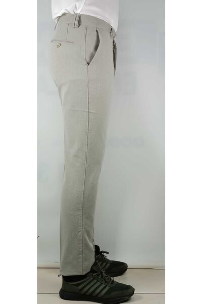 Bomonti Чоловічі класичні еластичні бавовняні штани з риб'ячим візерунком