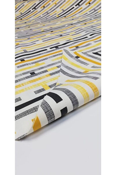 GÖZDE ELSANATLARI Țesătură de rață cu model micmăgăreț