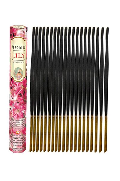 ENJOY SHOP Lily Karışık Çiçek Kokusu Organik 20 Adet Çubuk Tütsü