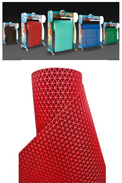 Gardenya Z Mat Yıldız Kaydırmaz Pvc Paspas Iç - Dış Islak Zemin Kırmızı