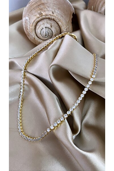 AYCAAKSESUAR Gold Color Steel Waterway Necklace