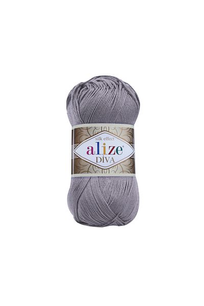 Alize Diva Mercerized String - Χρωματικός κωδικός 348 Color Fume - 100 Gr. 350 Μ