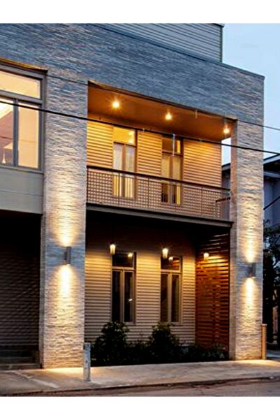 LED PROJEM Dış Mekan Çift Yön Döküm Aplik Antrasit Gu10 Noche Roma Nch1870