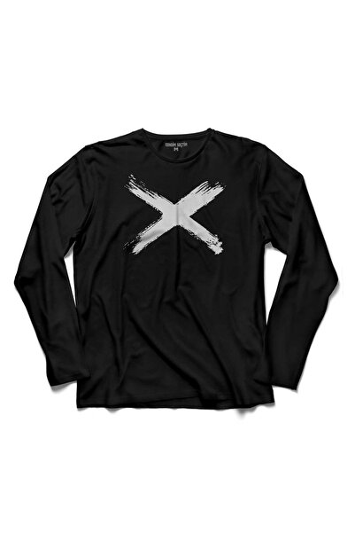Kendim Seçtim X Cross Logo Zabranjen ulazak Zabranjeno ulazak Majica dugih ru...