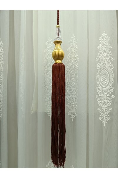 TİEBACK Fon Perde Orta Sarkıt Kiremit