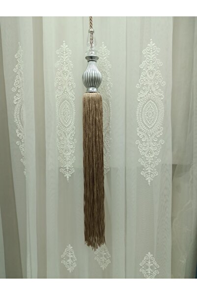 TİEBACK Fon Perde Orta Sarkıt Vizon